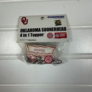 Oklahoma Sooners Foamheads 4 in 1 Topper Schooner Antenna Pencil Keychain FH034
